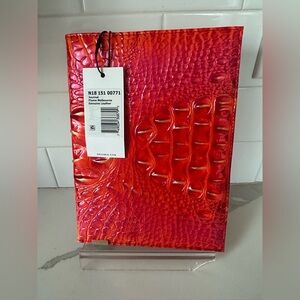 Brahmin journal flame red Melbourne genuine leather